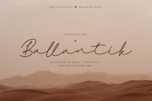 Ballantik Font: Elegant Script for Editorial Design