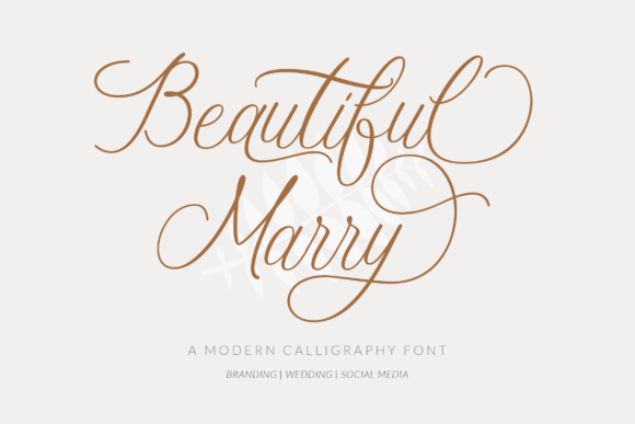 Beautiful Marry Font for Elegant Design