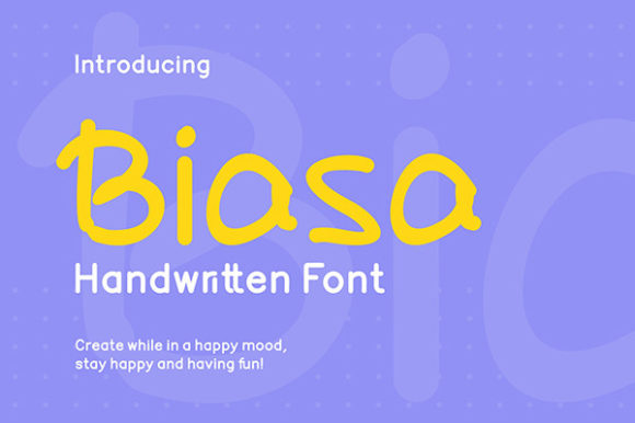 Biasa: A Script Font for Real Campaigns