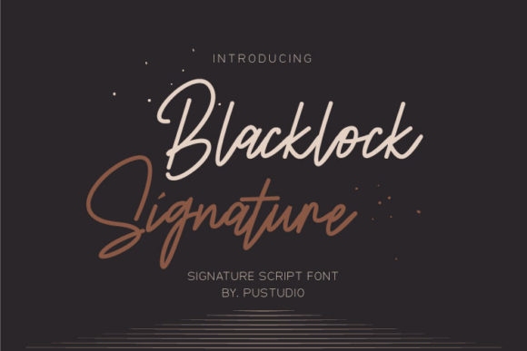 Blacklock Signature Font for Web Design