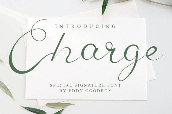 Charge: A Refined Script Font