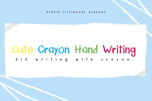 Cute Crayon Font for Handmade Creations
