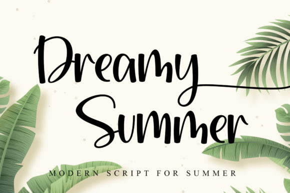 Dreamy Summer Typeface for Editorial Design
