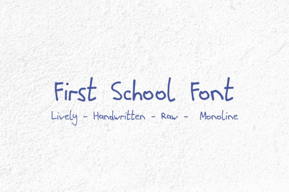 First School: A Script Font for Warm, Creative Branding