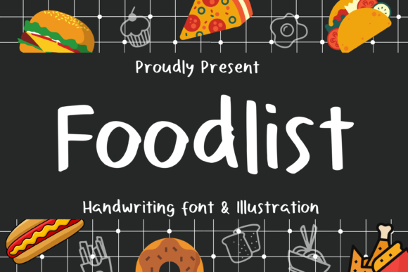 Foodlist Font for Editorial Design