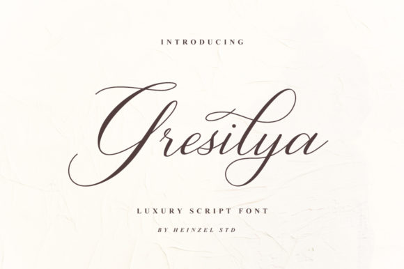 Gresilya: A Classy Script Font for Editorial Design