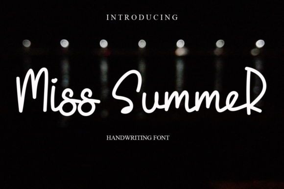 Miss Summer: A Cursive Font for Modern Web Design