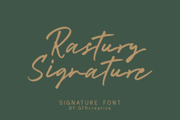 Rastury Signature Font: Elegant Script for Craft Projects