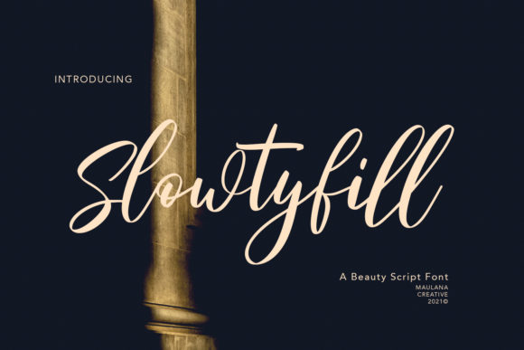 Slowtyfill: A Script Font with Heart for Creative Branding