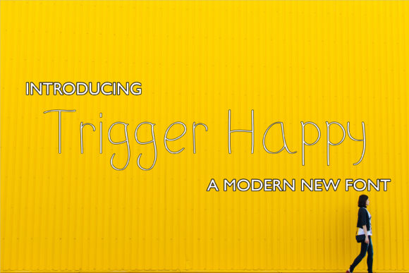 Trigger Happy: A Delicate Handwritten Font for Editorial Design