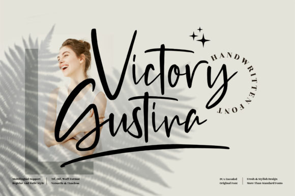 Victory Gustina: Elegant Script for Creative Projects