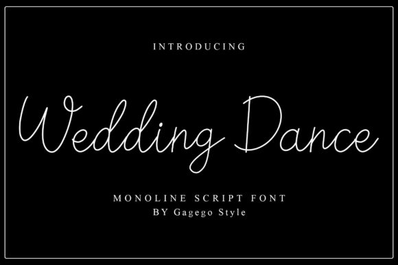 Wedding Dance Font: A Graceful Addition to Editorial Design